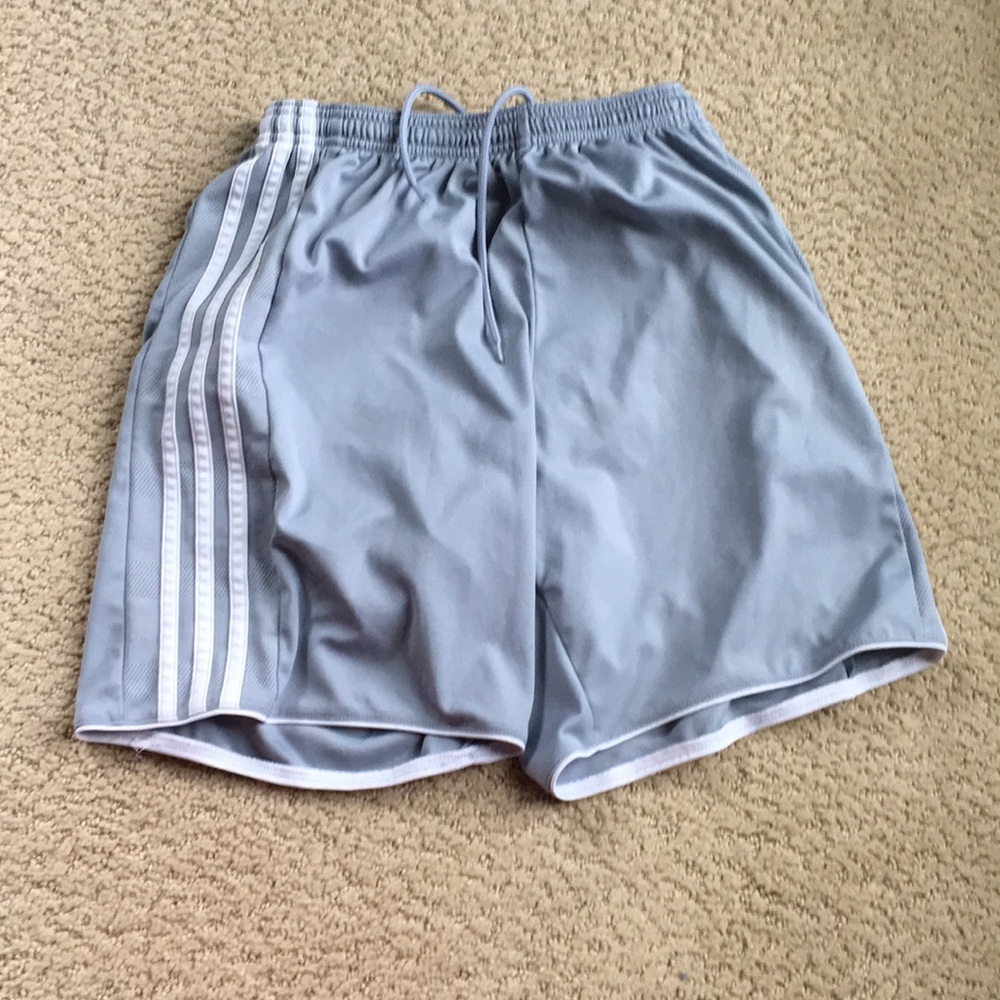 Adidas Grey And White Boys Shorts